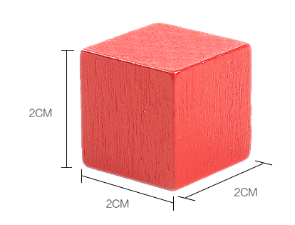 Customized Colors 10mm 8mm Small wooden blocks wooden cubes wooden montessori mathematical AIDS children's educational toys