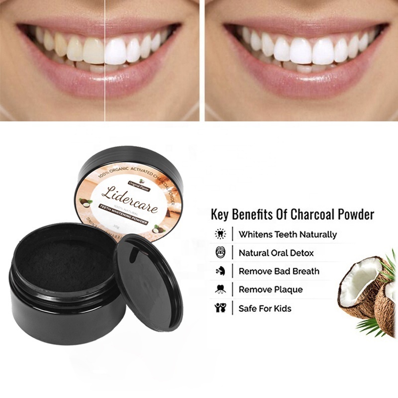 Teeth Whitening Powder China Wholesale Customized Label White Organic Tooth Whiten Teeth Whitening Powder activated charcoal