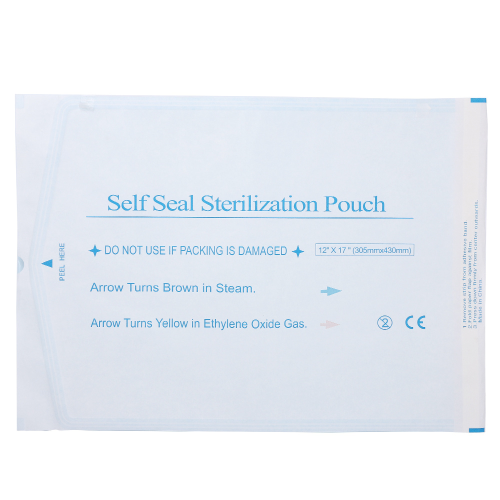 All Kinds Of Size Medical Grade Dry Heat Self-sealing Sterilization Pouch