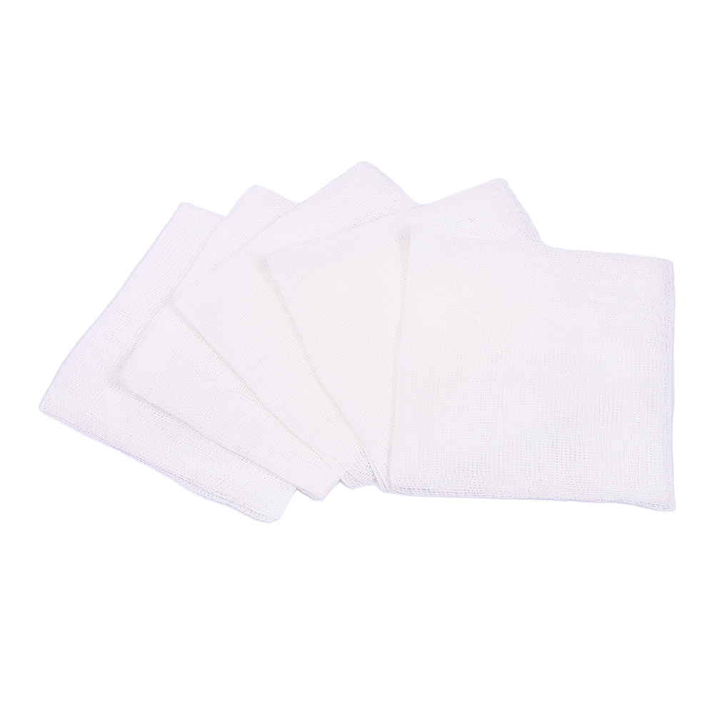 First Aid Disposable 10*10Cm 5Pcs Loading Sterile Non-Woven Swabs Individual Package