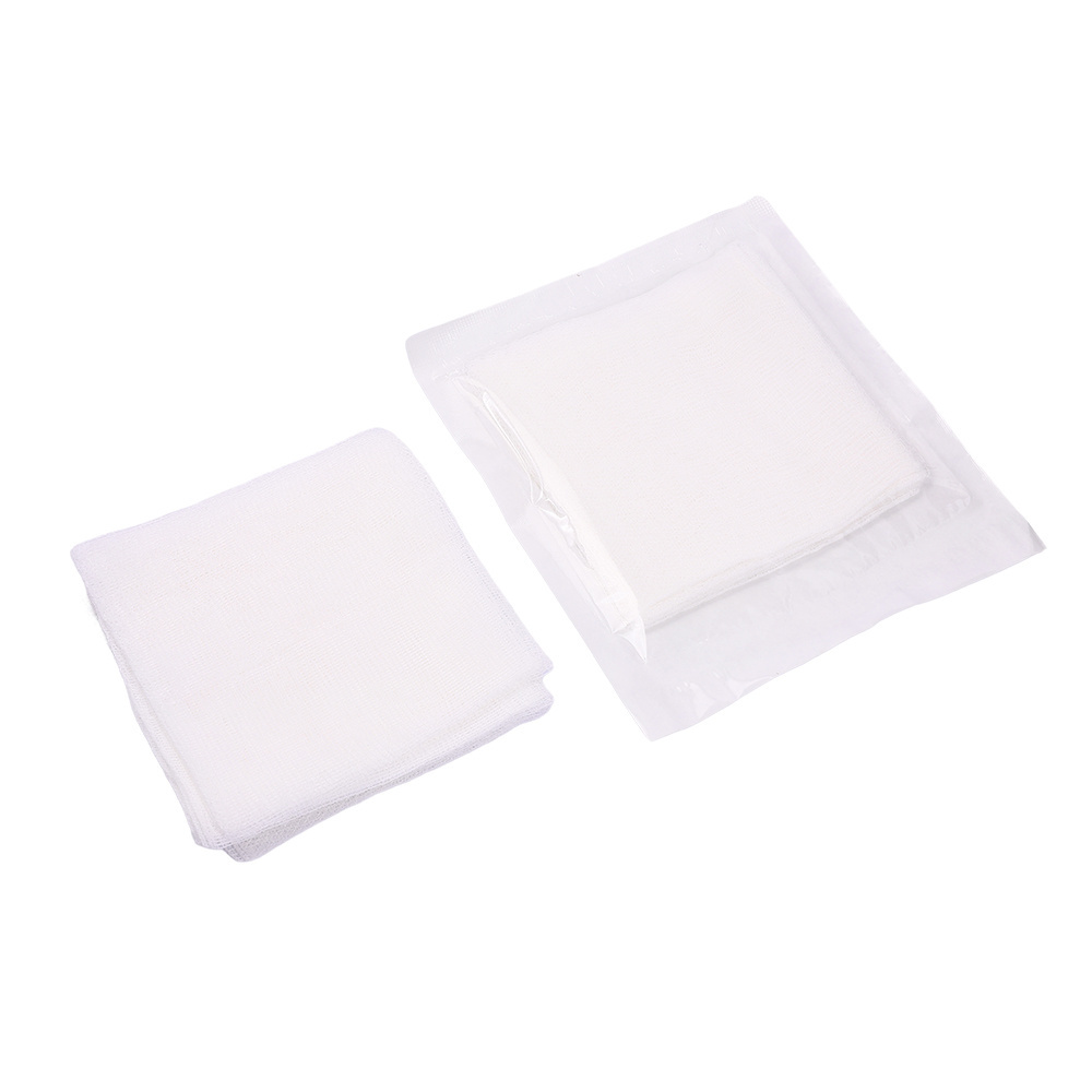 Disposable Non-adherent Individual Package 10*10Cm 5Pcs Loading Sterile Non-Woven Swabs