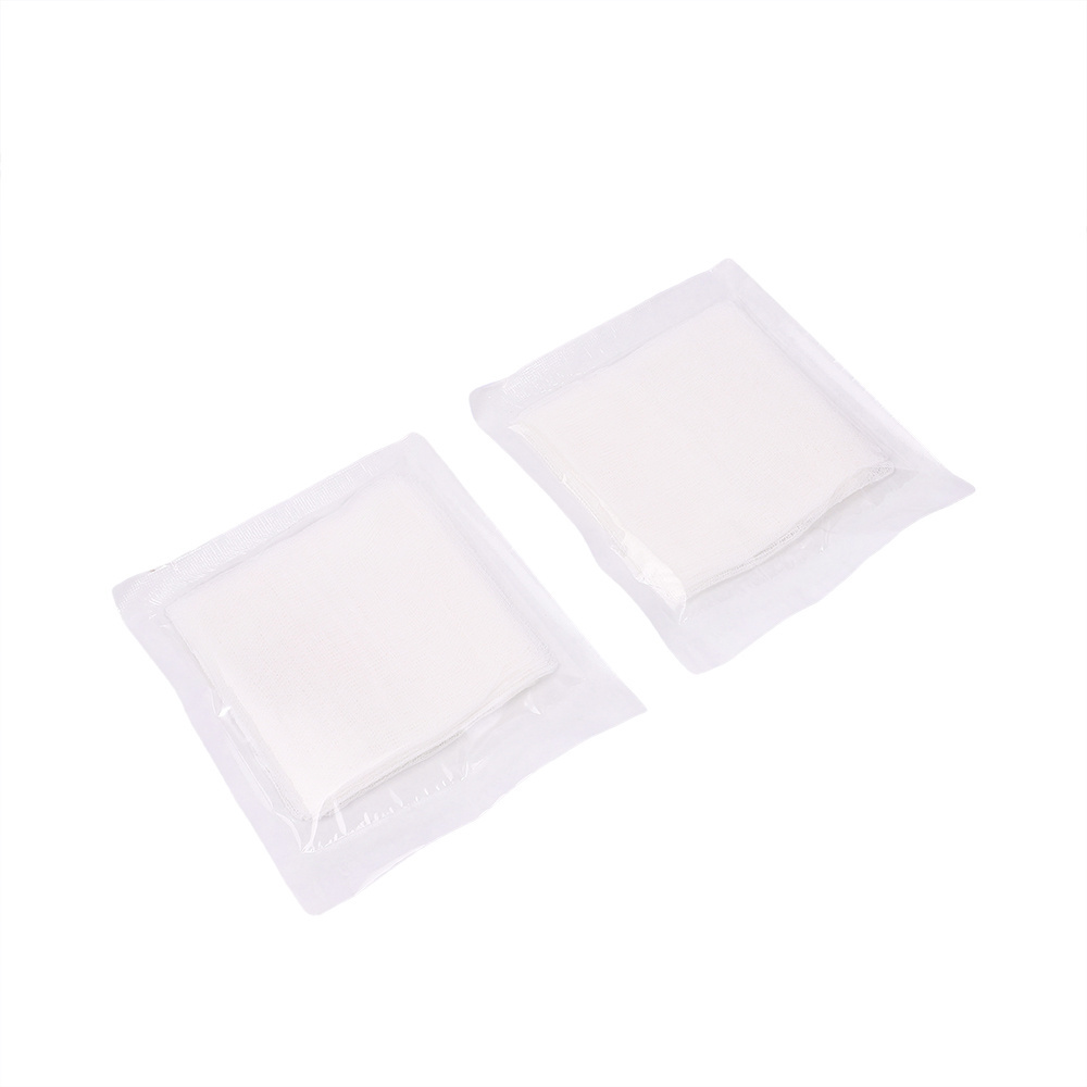 First Aid Disposable 10*10Cm 5Pcs Loading Sterile Non-Woven Swabs Individual Package