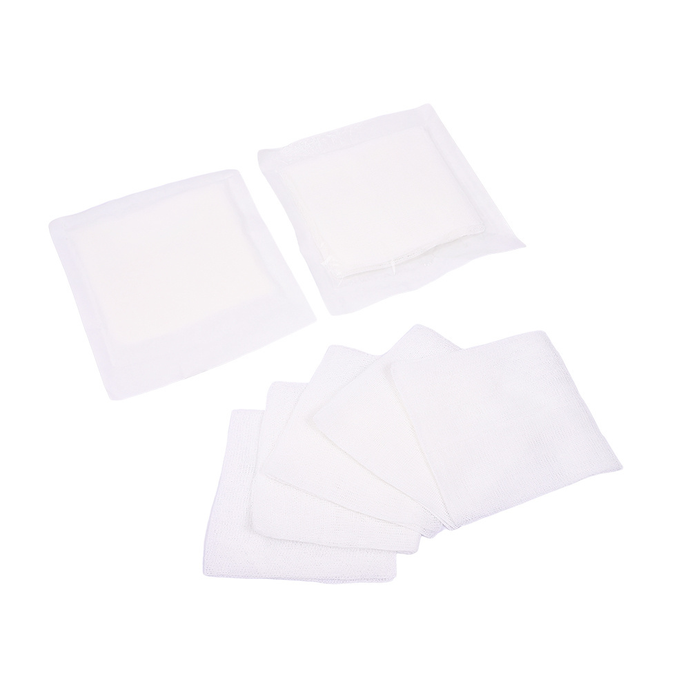 Disposable Non-adherent Individual Package 10*10Cm 5Pcs Loading Sterile Non-Woven Swabs