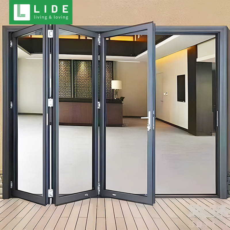 Patio aluminium bi fold door folding door Folding door for restaurant