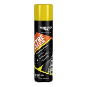 Hot sale GL tyre foam celeaner and tire shine spray