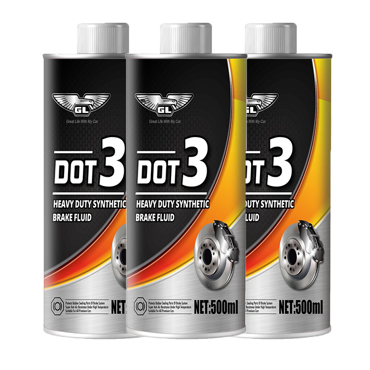 Lubricant Oil Free Sample 500ml Brake Fluid Dot3 With MSDS