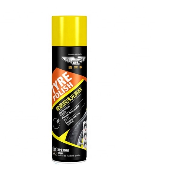 High quality 650ml car polish spray multipurpose tire foam cleaner and tyre foam spray