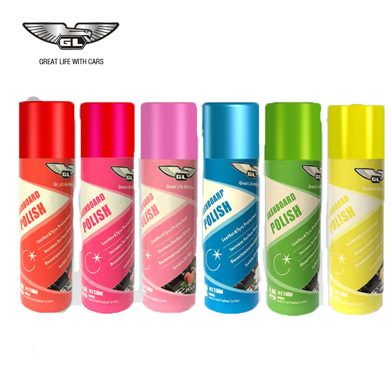 Car Care Product Aerosol Dashboard Polish Spray Wax