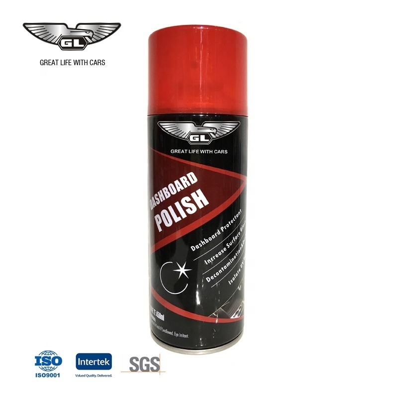 450ml aerosol dashboard polish shine car interior cleaner spray