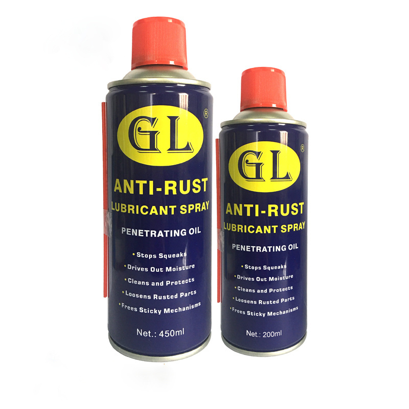 High performance 450ml anti rust lubricant spray