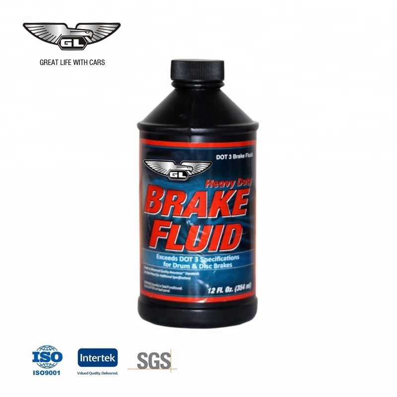 Heavy duty auto dot 3 / dot 4 brake fluid 250ml