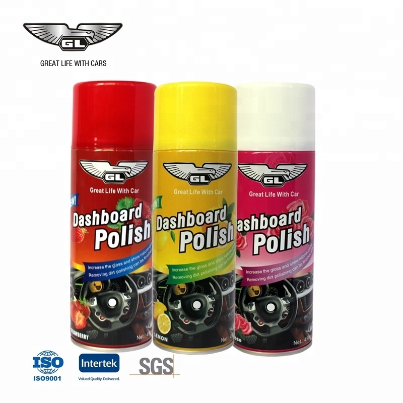 Auto &Motorcycle Dashboard Polish Wax,Leather Wax Spray 450ml