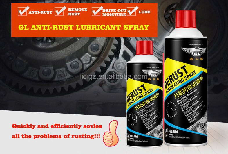 450ML All purpose rust remover spray anti-rust lubricant spray anti rust spray for car