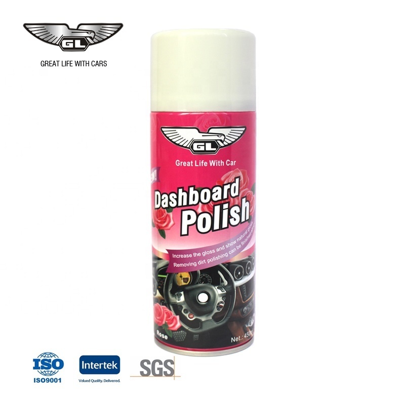 450ml aerosol dashboard polish shine car interior cleaner spray