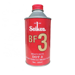 Auto car dot 3 brake oil 355ml seiken brake fluid with metal cans