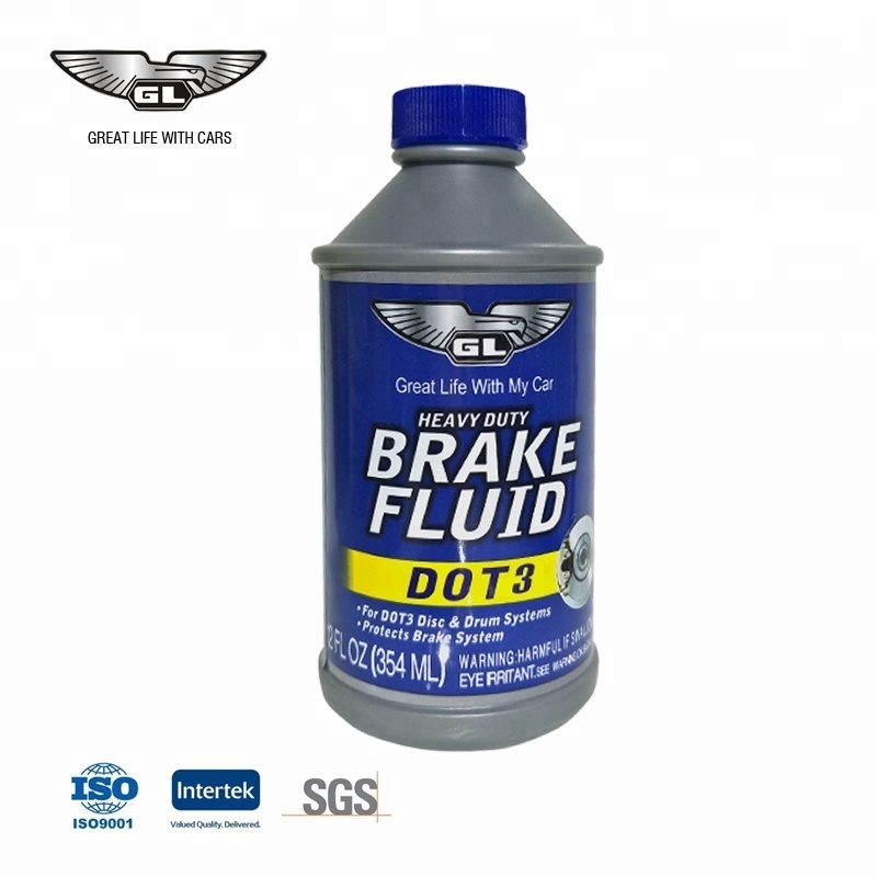 Heavy duty auto dot 3 / dot 4 brake fluid 250ml