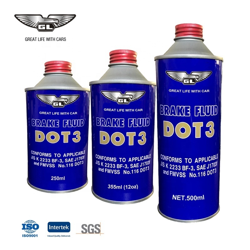 Cheap Price Hydraulic Machine Brake Oil DOT3 500ml Brake Fluid DOT-3