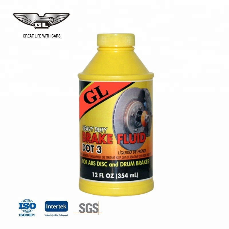 Heavy duty auto dot 3 / dot 4 brake fluid 250ml