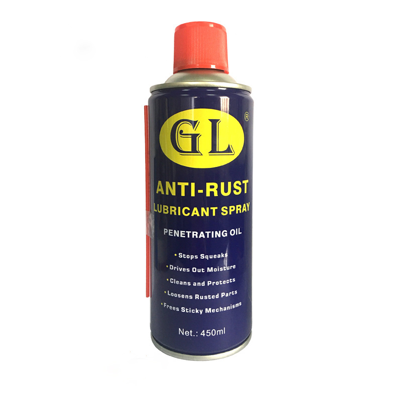 High performance 450ml anti rust lubricant spray