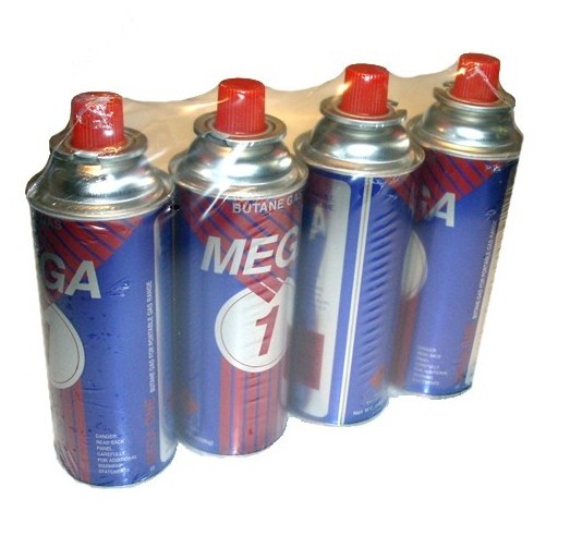 EN417 butane gas cartridge 400ml 227g