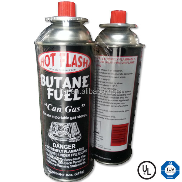 EN417 butane gas cartridge 400ml 227g