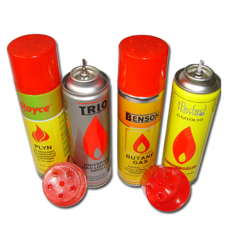 5x refined butane gas 250ml / 7x refined butane / premium gas