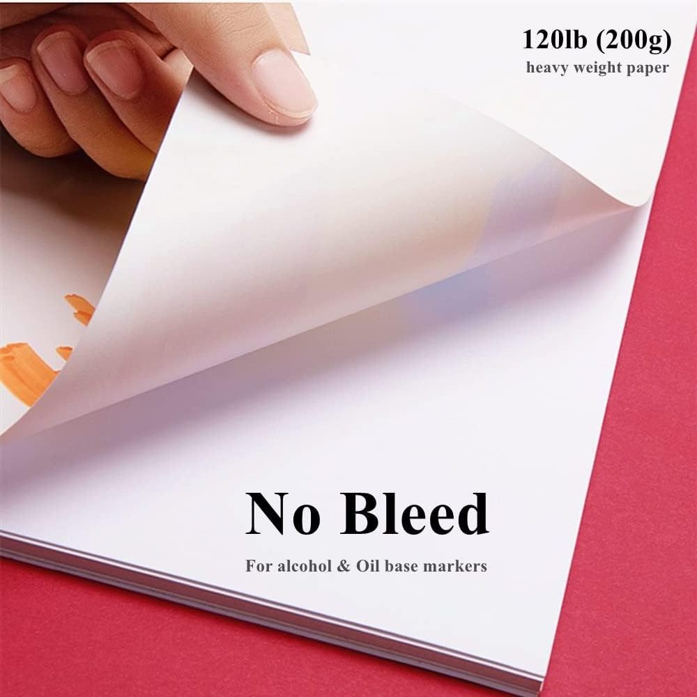 High quality bleed proof art paper for kids artists students sketching printing drawing multi media paper