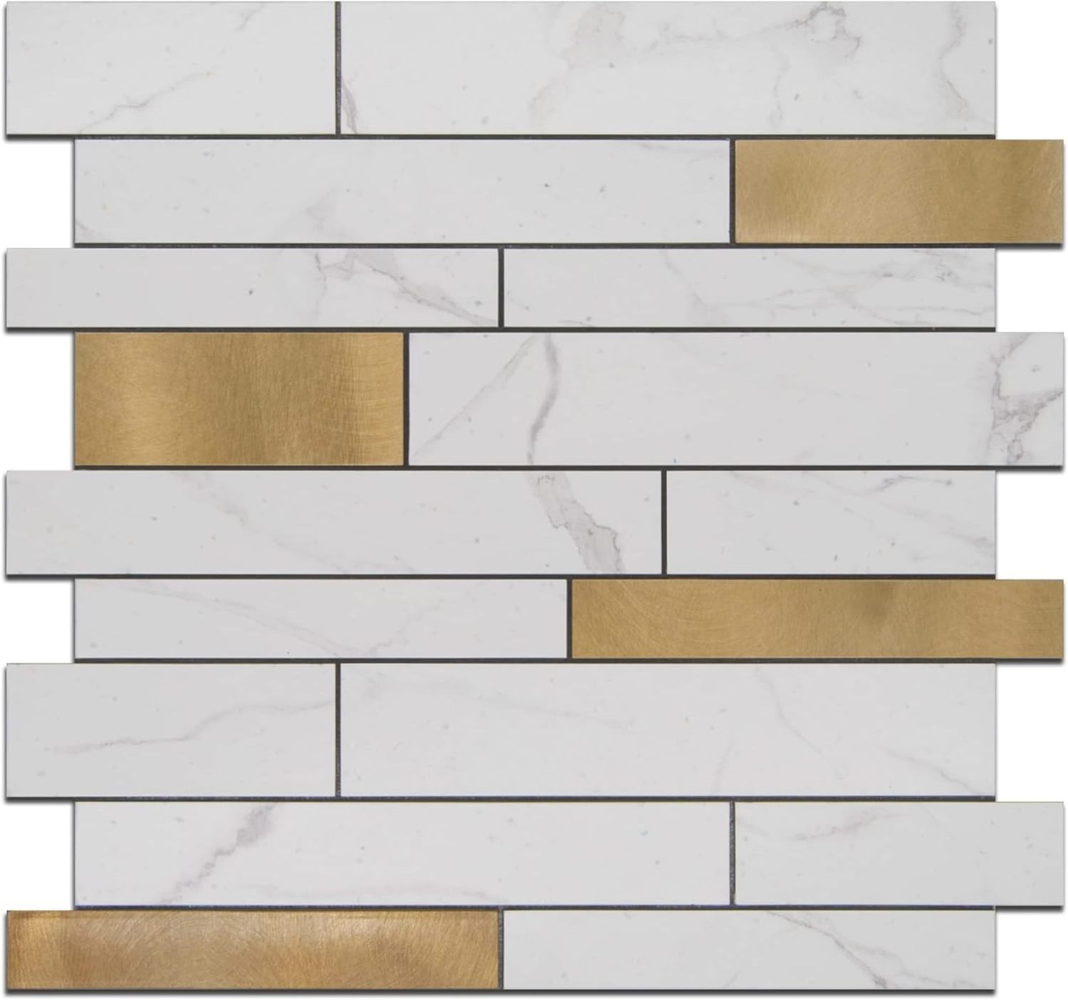 Custom design peel and stick back splash accent wall self adhesive aluminum foil paper tile for kitchen bathroom