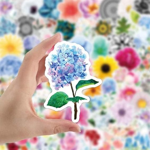 Most Popular Flower label sticker for Hydroflask Laptop Scrapbooking Phone Water Bottle Flower Gifts for Adults Women Teen Girl