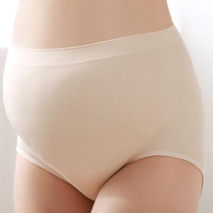 BRWX020   cotton pregnant women's high-rise panties stretch free size V-shaped women's Maternity underwear