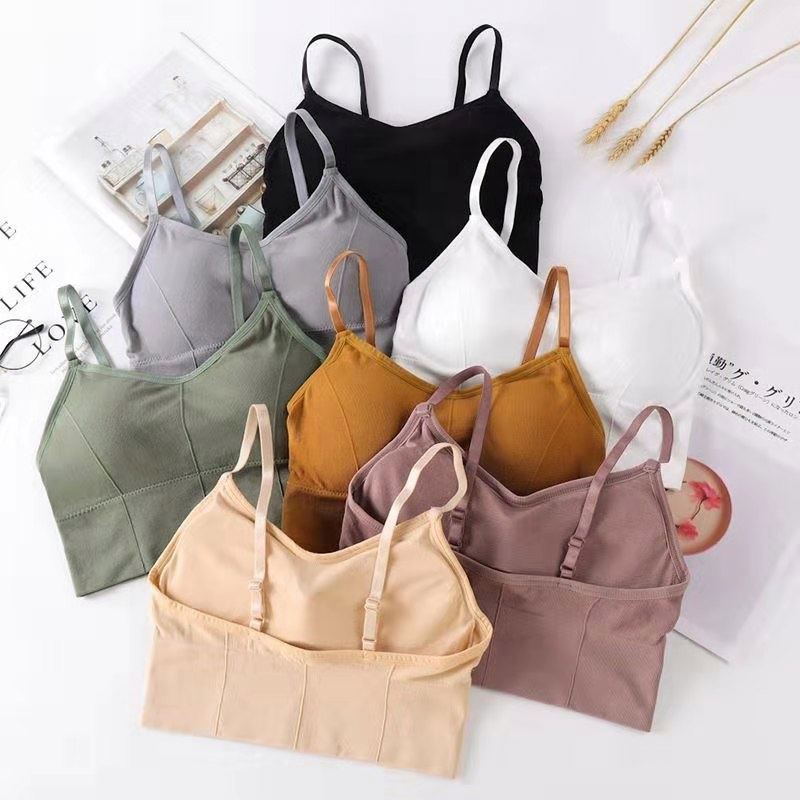 Low Price popular seamless chest sports boob tube top seamless cotton bra Wrapped Chest Girl Vest Seamless Bra