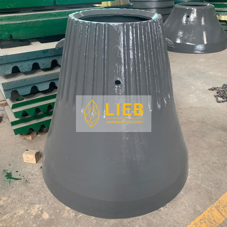 High Manganese Steel gp100 gp330 gp500 Mantles and Bowl Liners Cone Crusher Parts