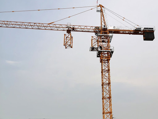 China Supplier 25t Luffing-Jib Tower Crane Zoomlion Tower Crane L400-25U with Free Standing Height 51.65m