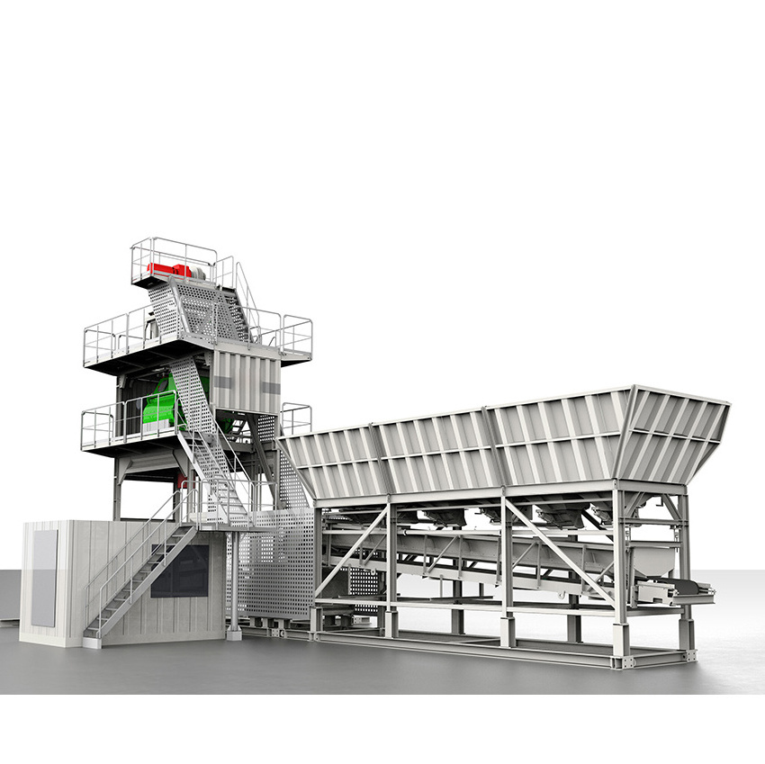 HZS40 small mini portable mixed cement concrete batching plant price for sale