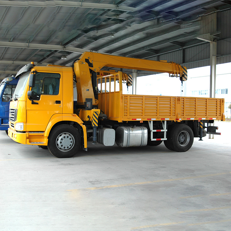 SQ10ZK3Q 10 ton electric truck mounted crane with foldable arm hot sale/