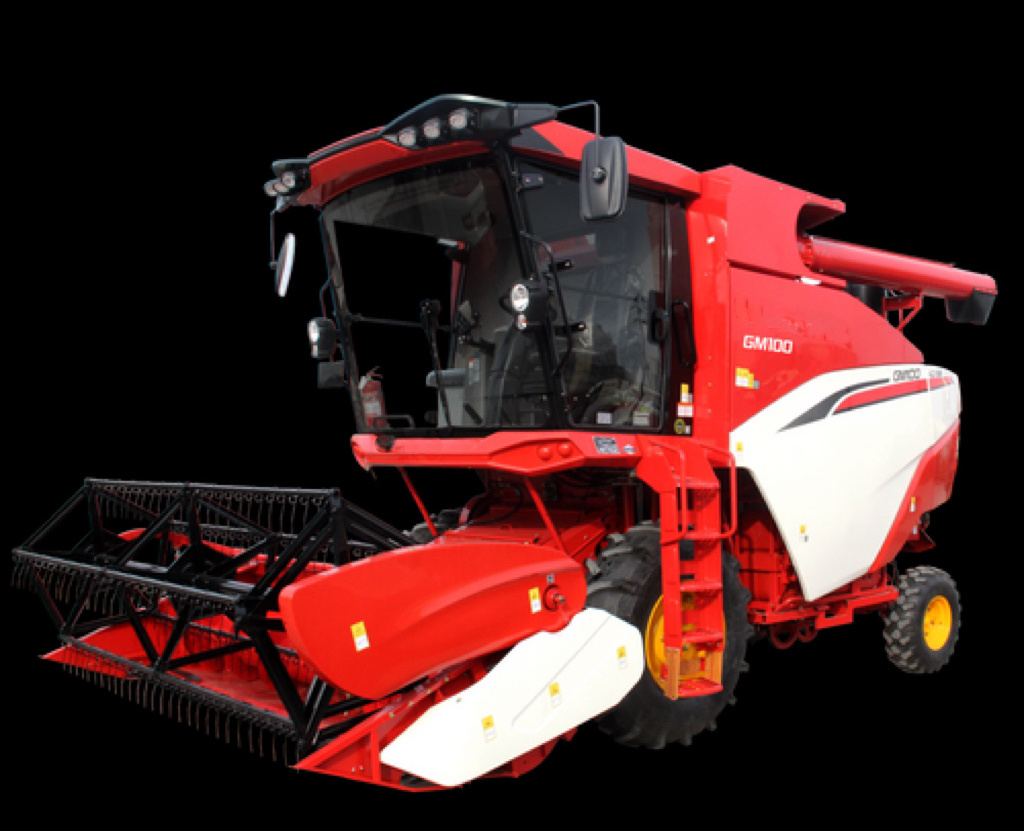 130KW High Productivity GM100 Wheel Combine Harvester on Sale