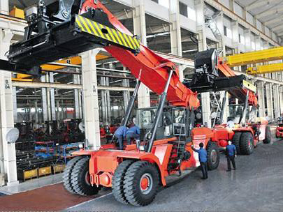 China HELI 25 ton Empty Container Handler Heavy Forklifts CPCD160EC2-CZ/DZ Reach Stacker for Sale