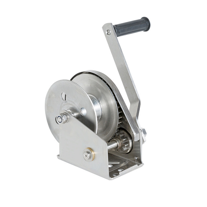 Factory direct 2600LBS Brake Hand Winch Stainless Steel 304 Self Locking Automatic hand winch