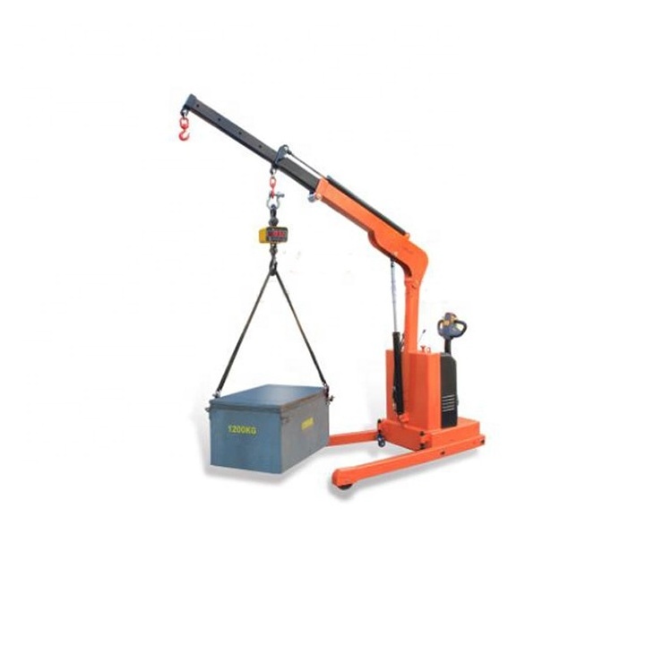 China 1 Ton Electric Extended Boom Mini Telescopic Mobile Crane Small Mini Hydraulic Mobile Crane