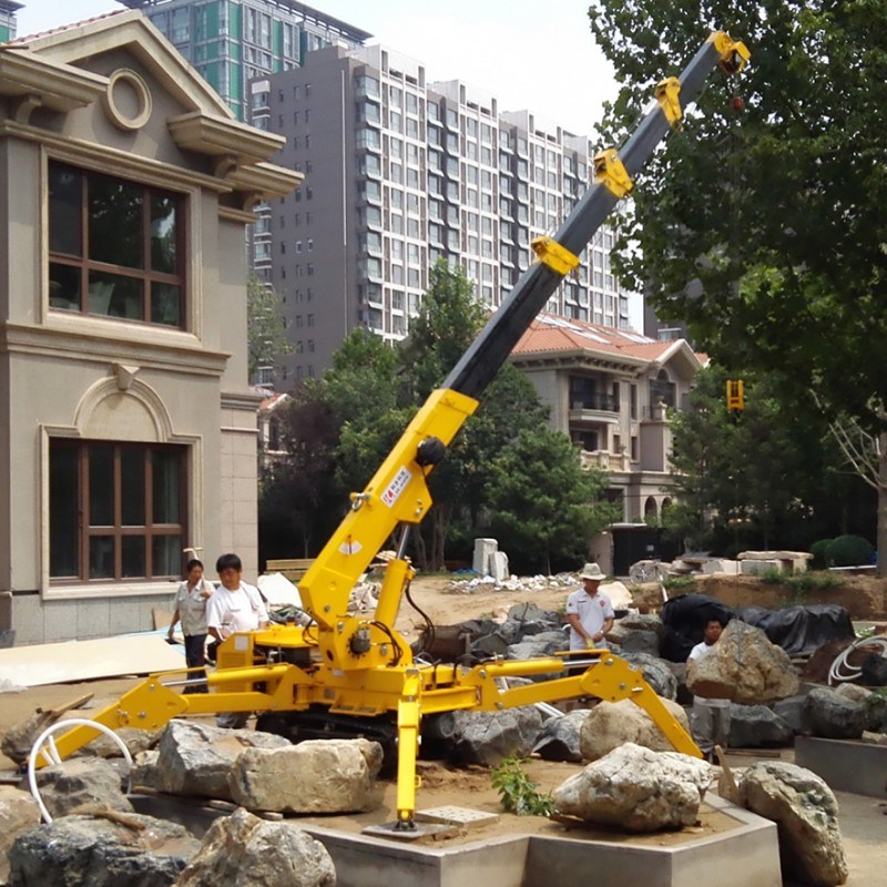 Best price 360 degree  Mobile Small Spider Crawler Crane Mini 3 Tons Spider Crawler Crane  for  Construction site