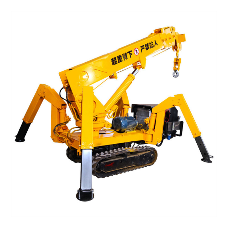 Best price 360 degree  Mobile Small Spider Crawler Crane Mini 3 Tons Spider Crawler Crane  for  Construction site