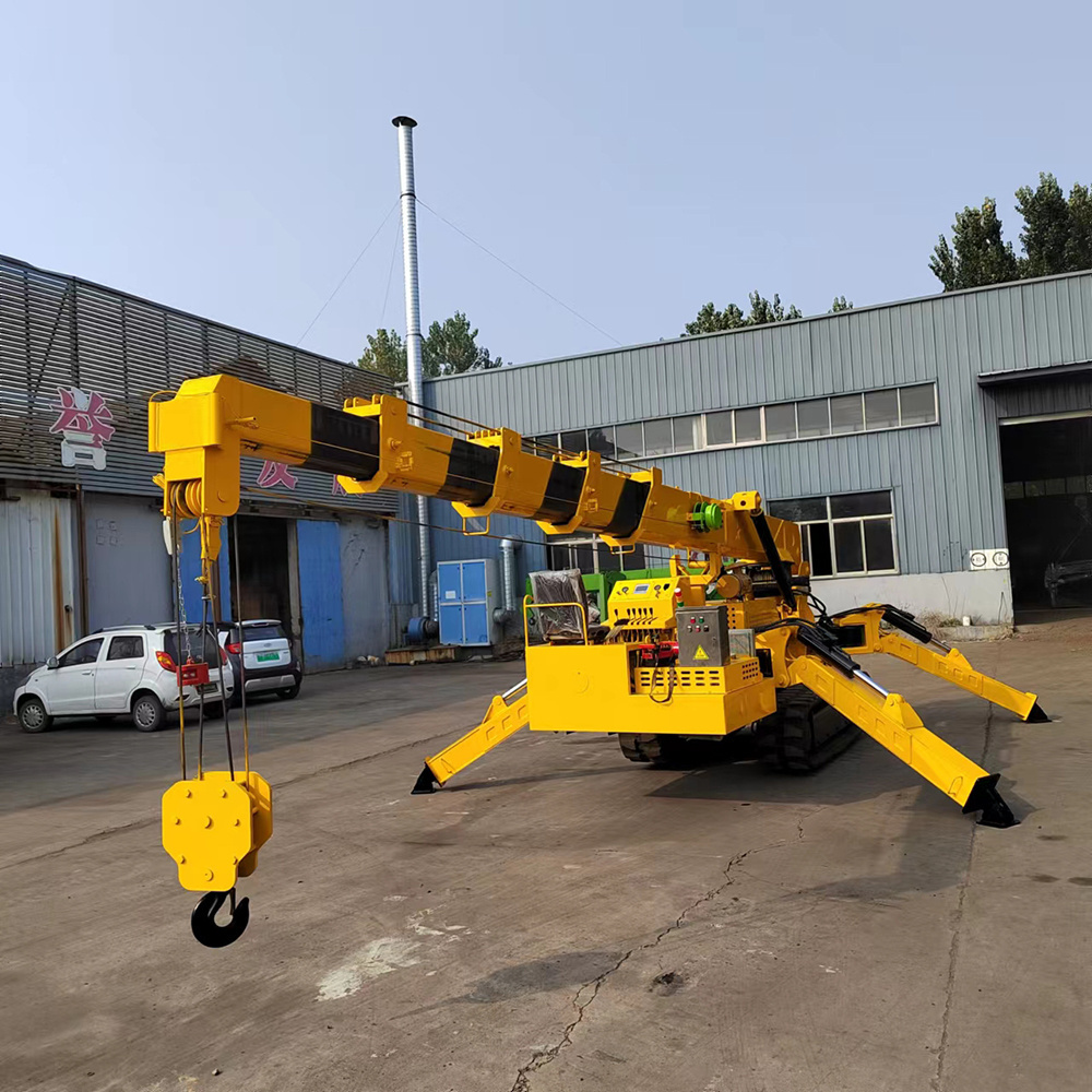 Best price 360 degree  Mobile Small Spider Crawler Crane Mini 3 Tons Spider Crawler Crane  for  Construction site