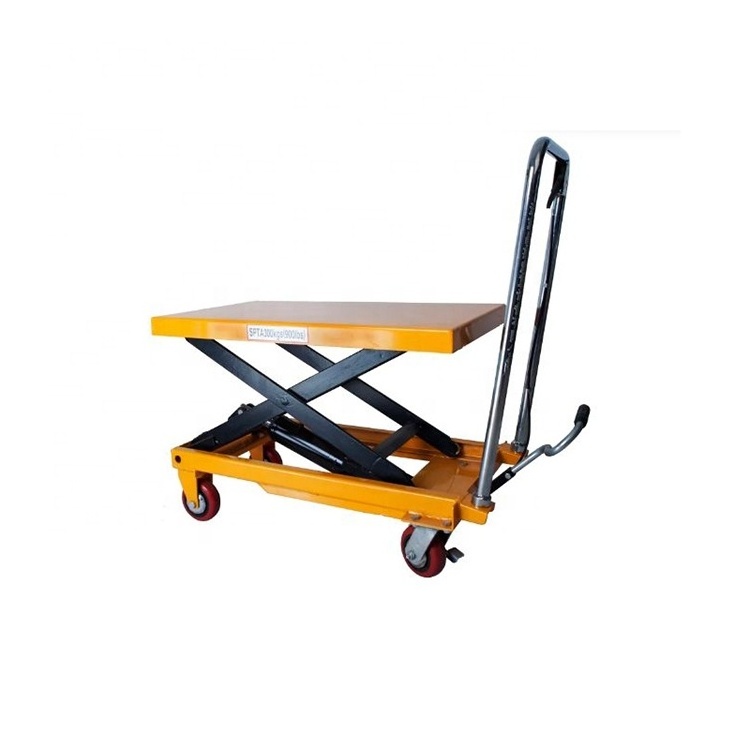 Manual Mobile Hydraulic Scissor Lift Table Truck