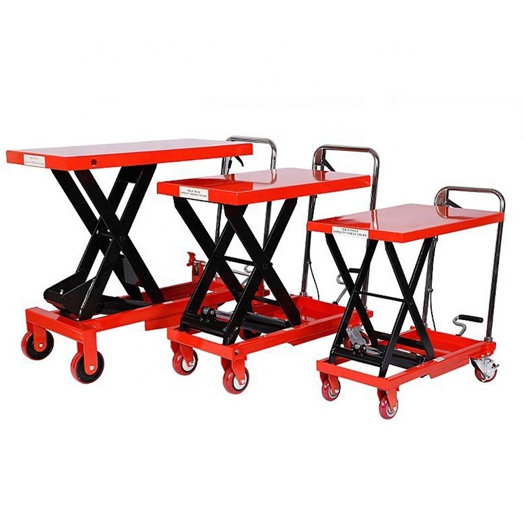 Manual Mobile Hydraulic Scissor Lift Table Truck