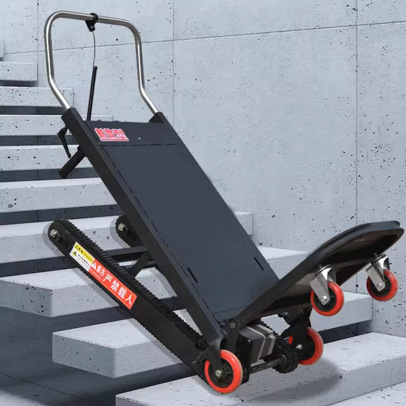 Manual Electric Lifter Powered Hand Truck stair climber rubber track   Stair climber Trolly Full Pallet