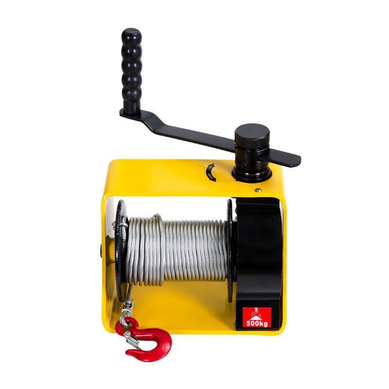 250/500/1000kg mini anchor hand operated winch with crack and break