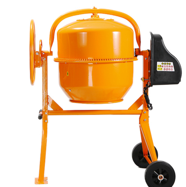 HCM450S Made By China Factory 130L Construction Equipment Mini Portable Mobile Drum Tipping Concrete Cement Mixers Machines