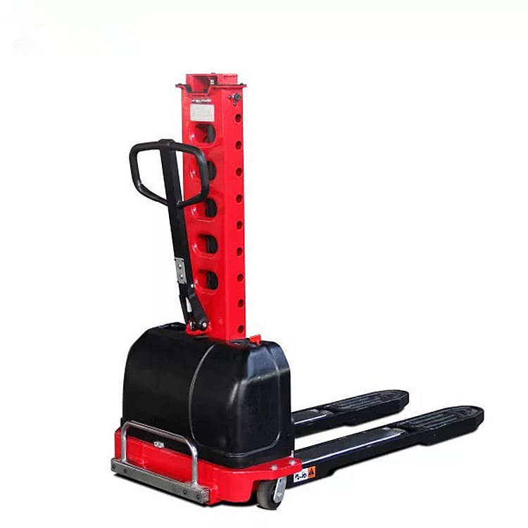 Factory sell 500kg Semi Electric Portable self loading pallet Lift Stacker