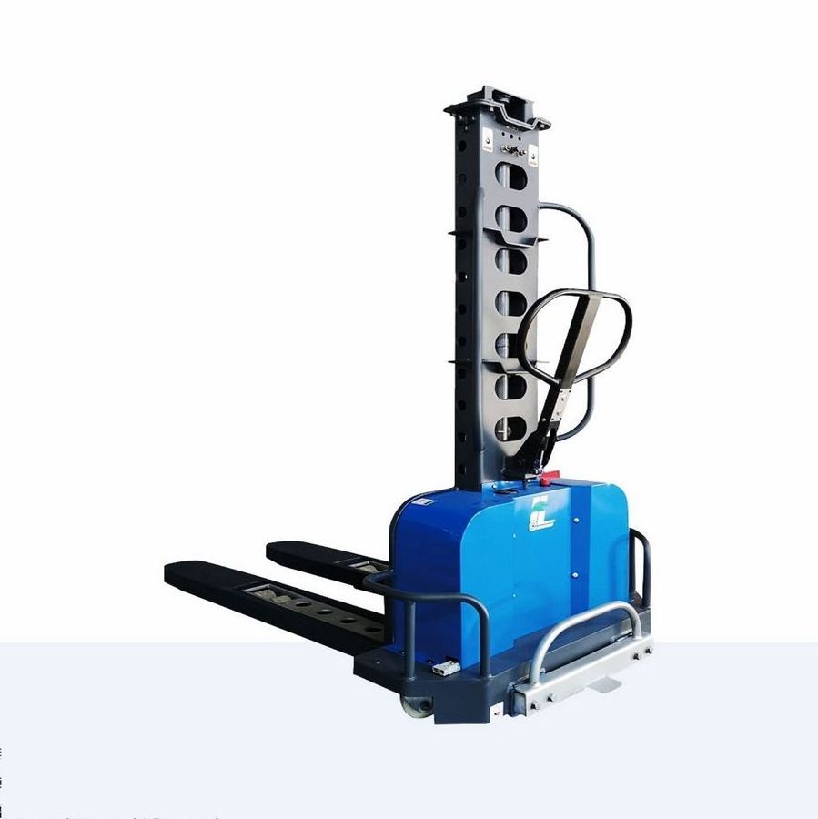 Factory sell 500kg Semi Electric Portable self loading pallet Lift Stacker