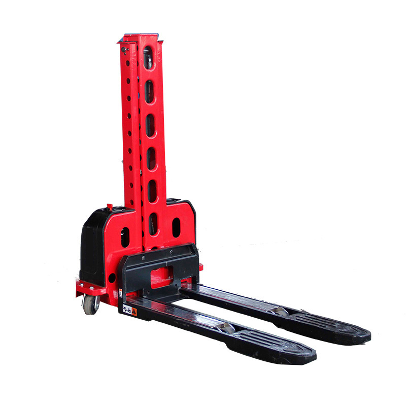 Factory sell 500kg Semi Electric Portable self loading pallet Lift Stacker